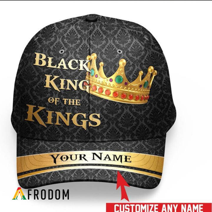 Personalized Black King Of The Kings Twill Cap