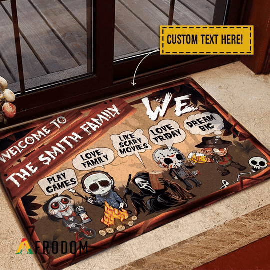 Personalized Halloween Camping Doormat