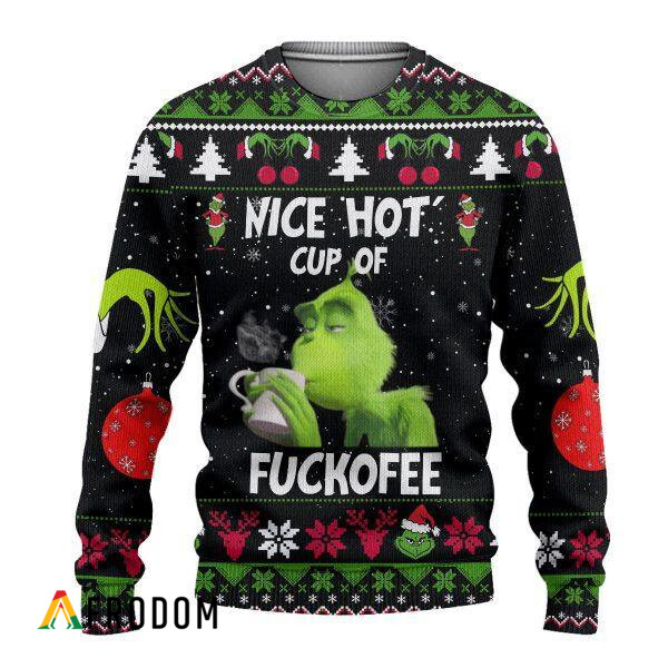 The Grinch Nice Hot Cup Of Christmas Sweater