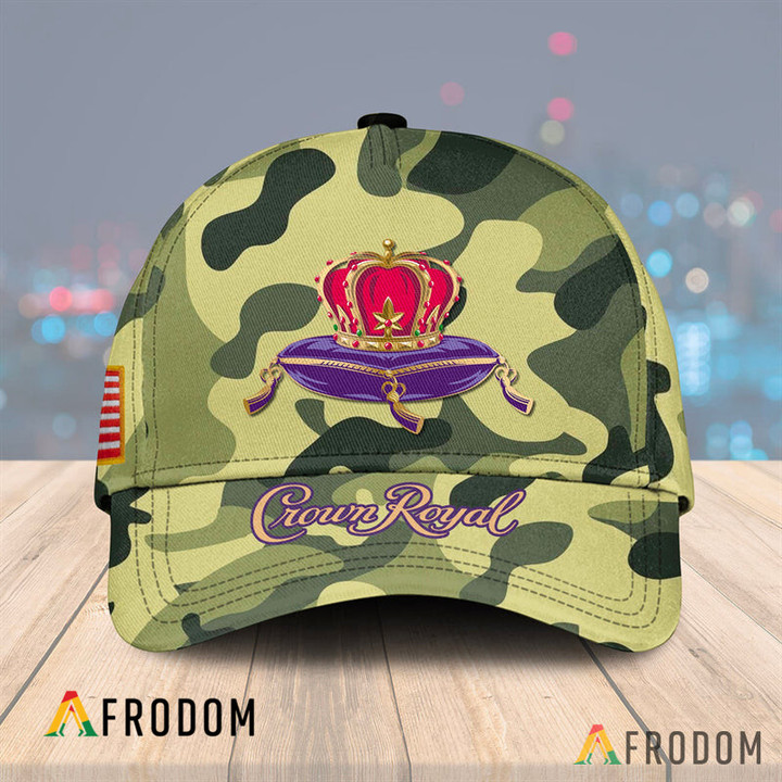 Vintage Camo Crown Royal Cap