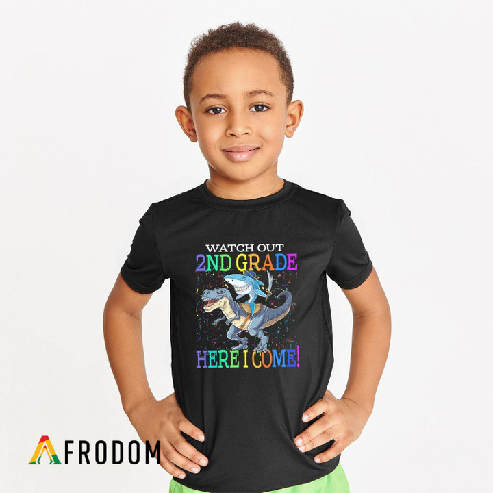 Watch Out 2nd Grade - Here I Come Kids T-shirt