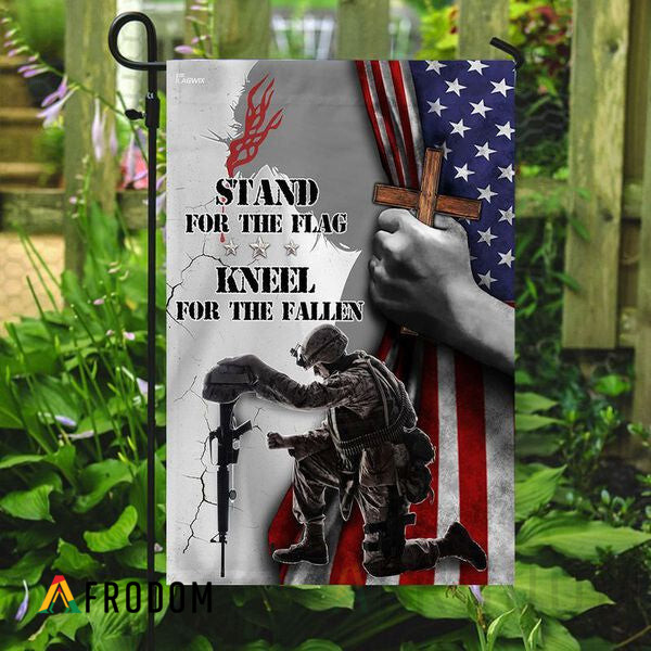 We Stand For The Flag We Kneel For The Fallen Veterans Flag