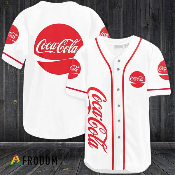 White Coca-Cola Baseball Jersey