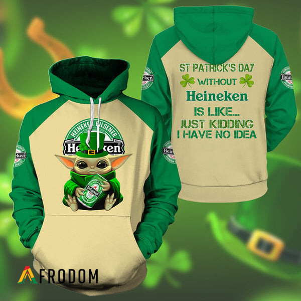 Yoda Heineken St Patrick Day Hoodie