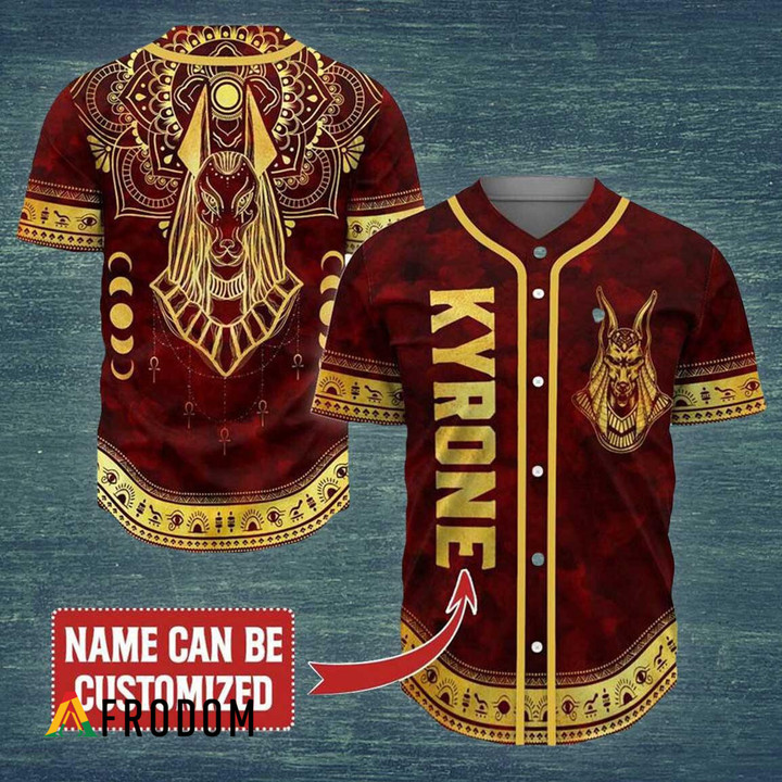 Personalized Anubis Pattern Jersey Shirt