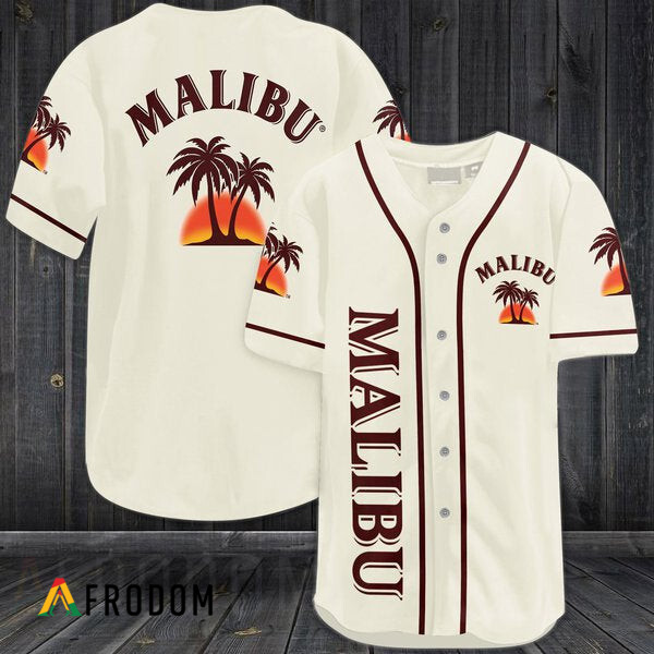 Beige Malibu Rum Baseball Jersey