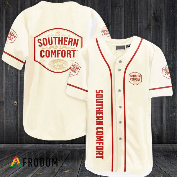 Beige Southern Comfort Baseball Jersey
