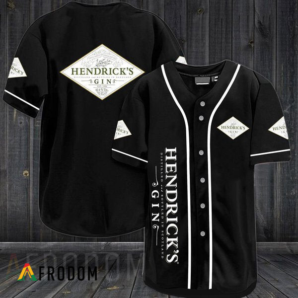 Black Hendrick's Gin Baseball Jersey