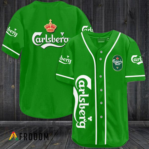 Green Carlsberg Baseball Jersey