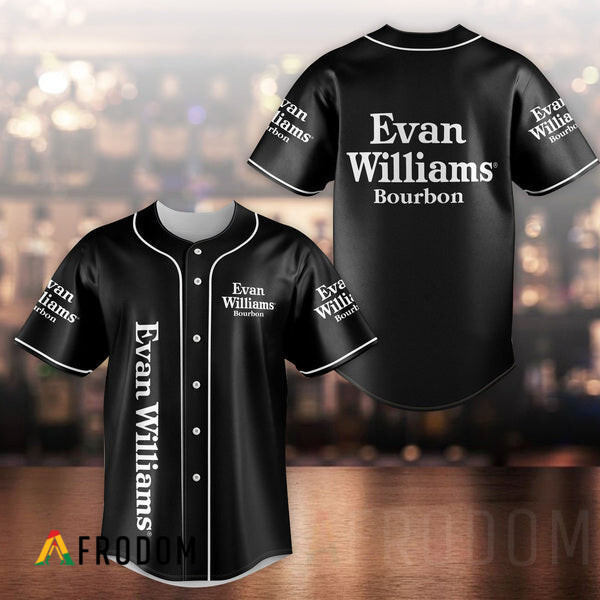 Unisex Black Evan Williams Baseball Jersey