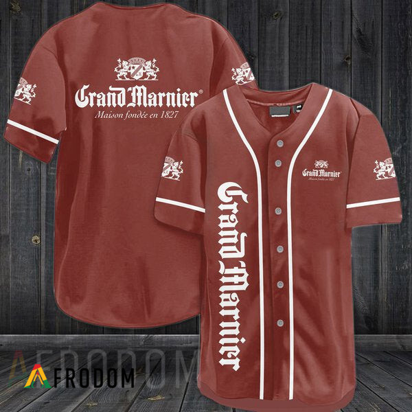 Brown Grand Marnier Baseball Jersey