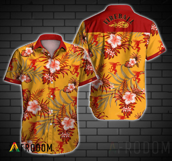 Tropical Fireball Button Shirt