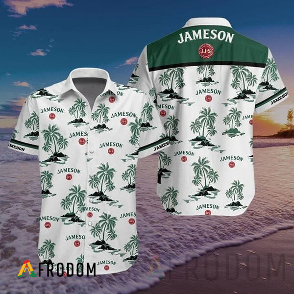 Boho Tropical Palm Jameson Button Shirt