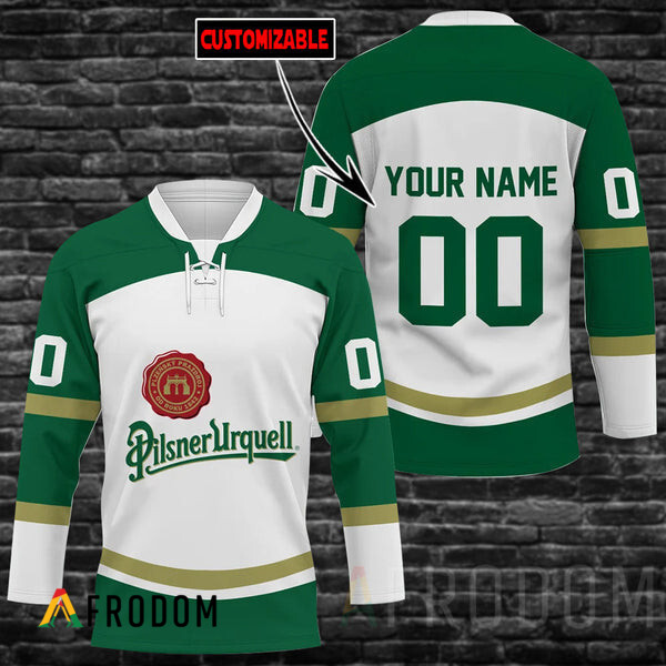 Personalized Pilsner Urquell Beer Hockey Jersey