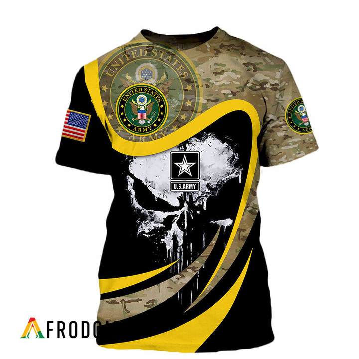 Skull US Army T-shirt & Sweatshirt