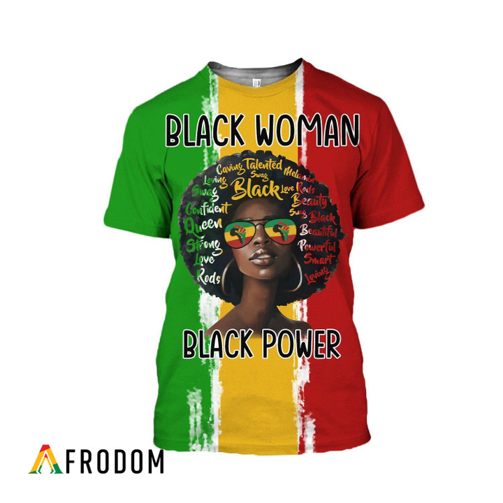 Black Women Black Power AOP T-Shirt & Hoodie