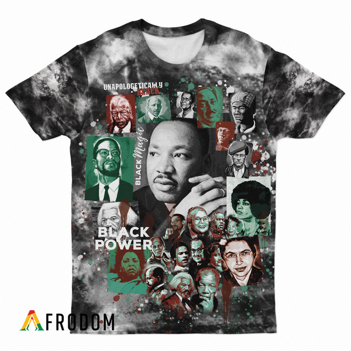 Black Power Civil Rights Leaders AOP T-Shirt
