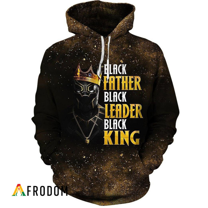 Black Father, Black Leader, Black King All-Over Print Hoodie
