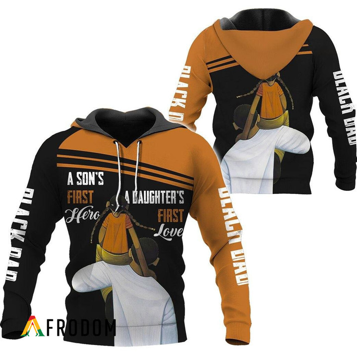 A Son's First Hero - A Daughter's First Love AOP Hoodie