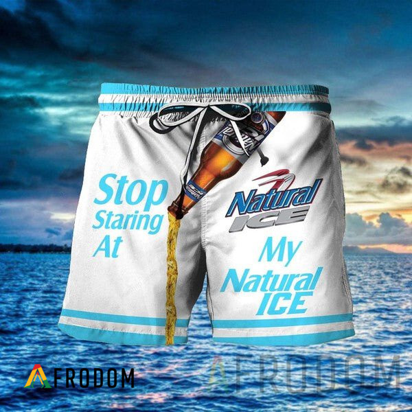 Stop Staring At My Natural Ice Hawaii Shorts