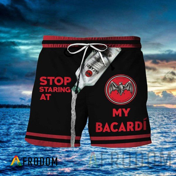 Stop Staring At My Bacardi Hawaii Shorts