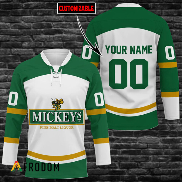 Personalized Mickey's Beer Hockey Jersey
