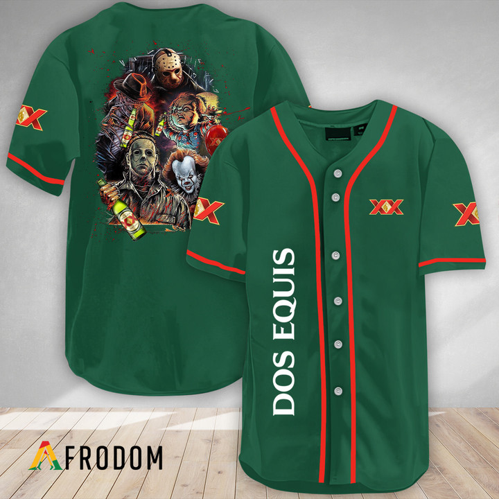 Halloween Horror Characters Dos Equis Baseball Jersey