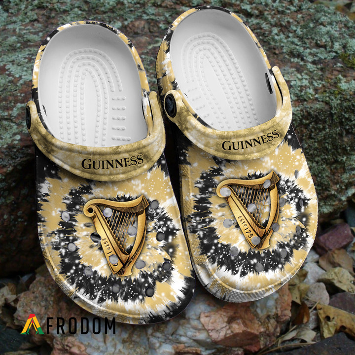 Classic Tie Dye Graphic Guinness Beer Classic Clogs