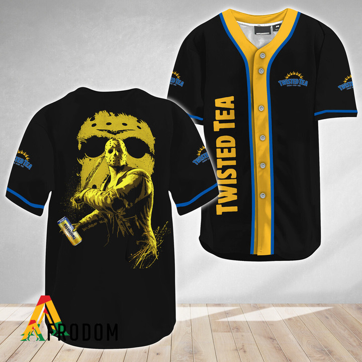Jason Voorhees Friday The 13th Twisted Tea Baseball Jersey