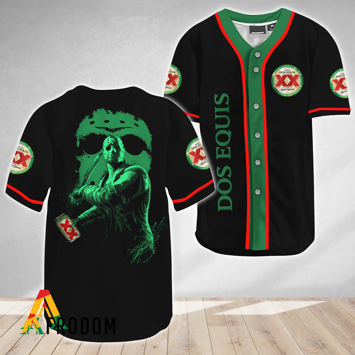 Jason Voorhees Friday The 13th Dos Equis Baseball Jersey