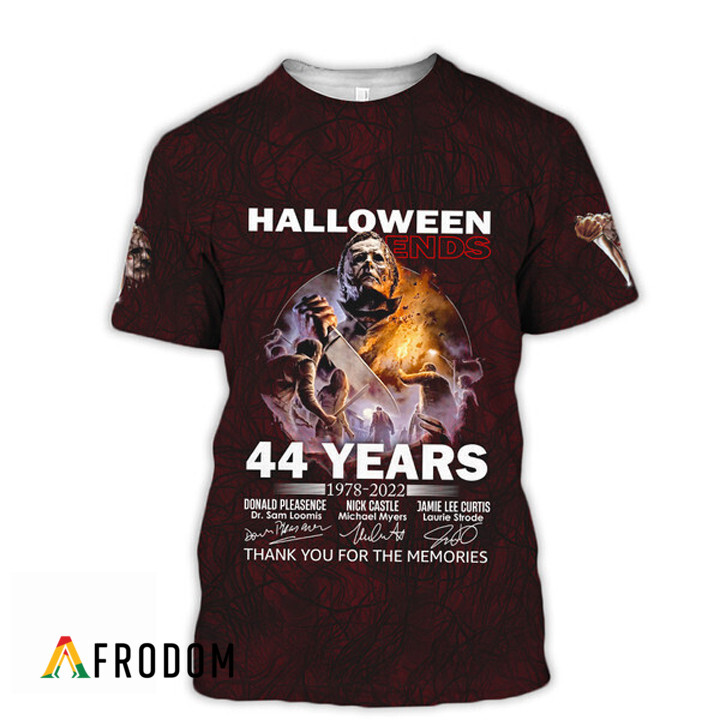 Horror Michael Myers Halloween Ends 44 Years T-Shirt