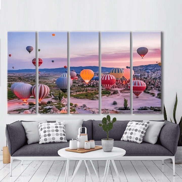Air Balloon Canvas, Cappadocia Canvas Prints, Hot Air Balloons Canvas Art, Modern Wall Art, Hot Air Balloons Wall Art, Landscape Wall Decor