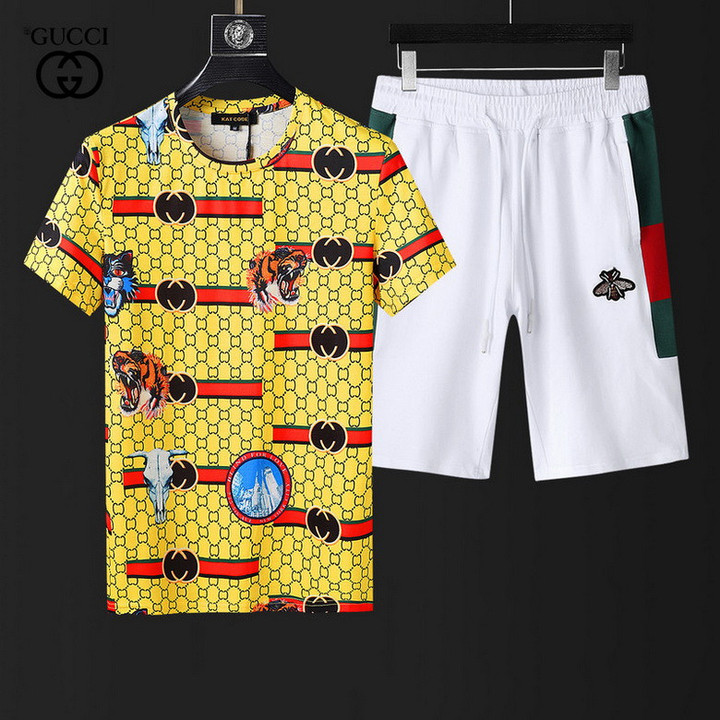 COMBO Shirt Shorts Set Luxury Clothing Clothes Outfit For Men SS07