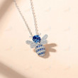 Bee Shaped Pendant Necklace Women for Party Fancy Girls Birthday Gift