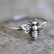 New Ring for Men and Women Simple Retro Bee Old Open Ring Gift Jewelry