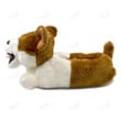 Millffy Classic plush Corgi Slippers Plush Dog Animal Slippers Brown and white Costume Footwear