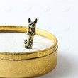 German shepherd dog ring -Latest design fashion Handmade - Retro Burnished animal rings for women men