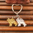 German Shepherd Dog Animal Antique Gold Silver Plated Metal Pendant Keychain For Bag Car Women Men Love Jewelry