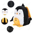 Cute Penguin Toddler Backpack Soft Plush Kids Schoolbag Snack Toy Shoulder Bag