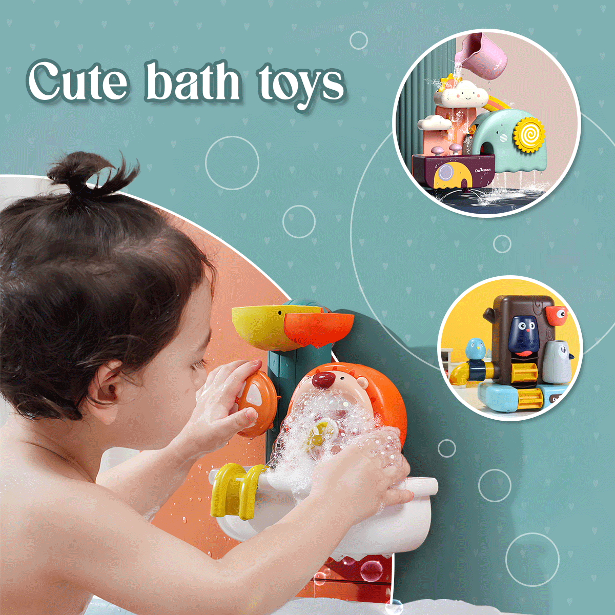 Elephant Bird Water Spray Bath Toys for Baby
