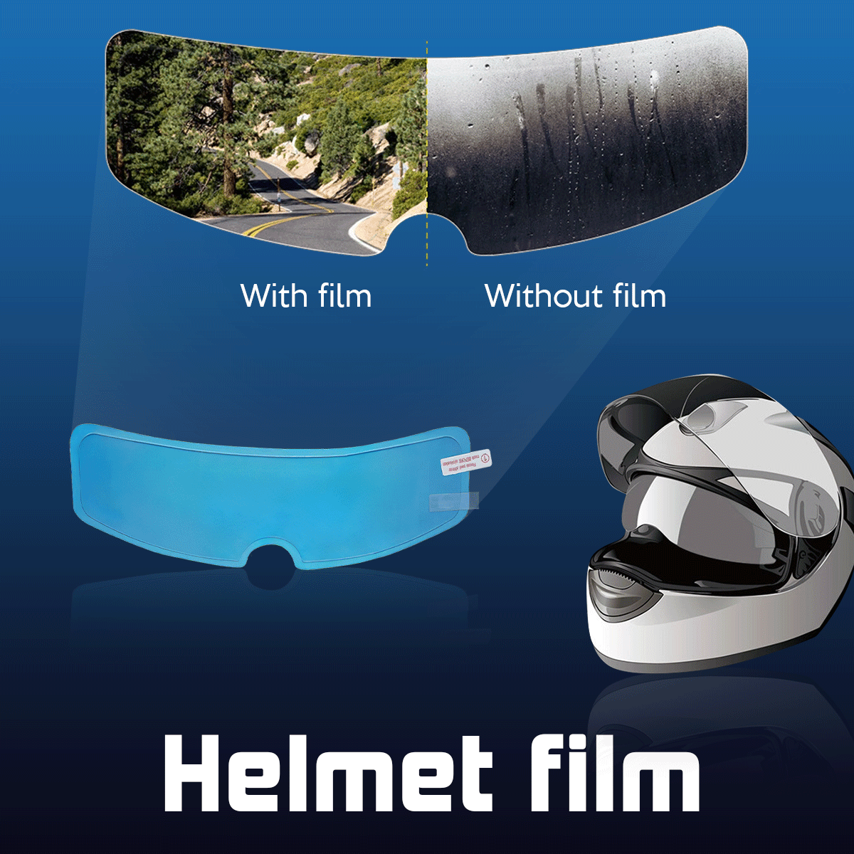 Motorcycle Helmet Anti-fog Film and Rainproof Film