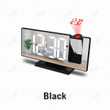 3D Projection Alarm Clock Makeup LED Mirror