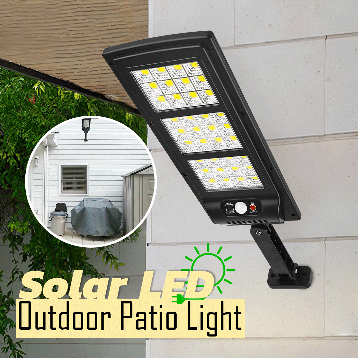 Solar LED Outdoor Patio Light