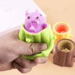 Cute Squirrel Cup Decompression Retractable Toy