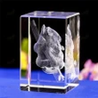 Crystal Ornaments 3D Laser Engrave Koala Model Travel Gift Fengshui