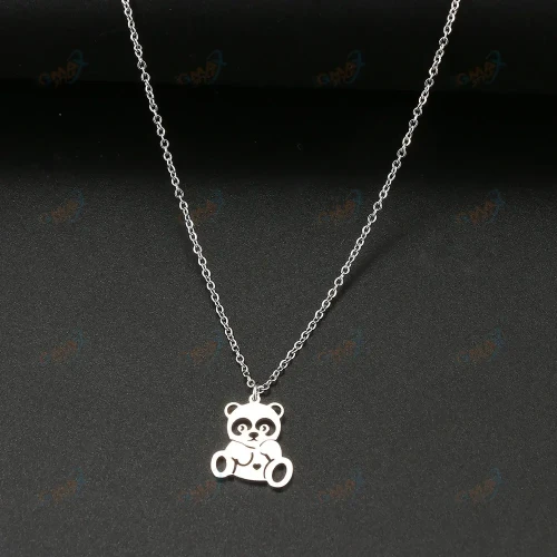 Cute Chinese National Treasure Panda Pendant Choker Clavicle Chain Fashion Necklaces For Women Jewelry