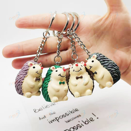 Hedgehog keychain jewelry