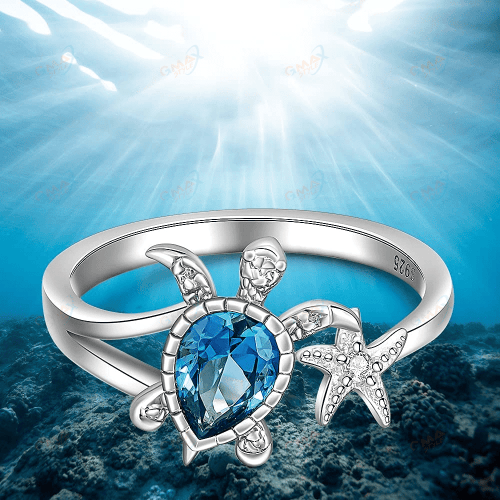 Sea Turtle Jewelry Rings for Women