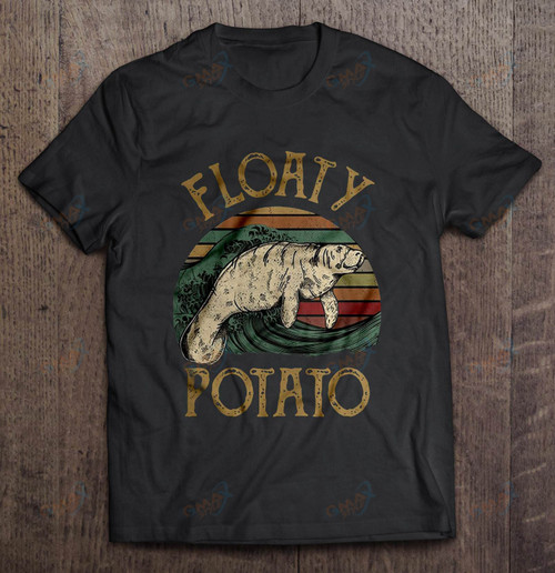 Men Funny T Shirt Fashion tshirt Floaty Potato Vintage Manatee Women t-shirt