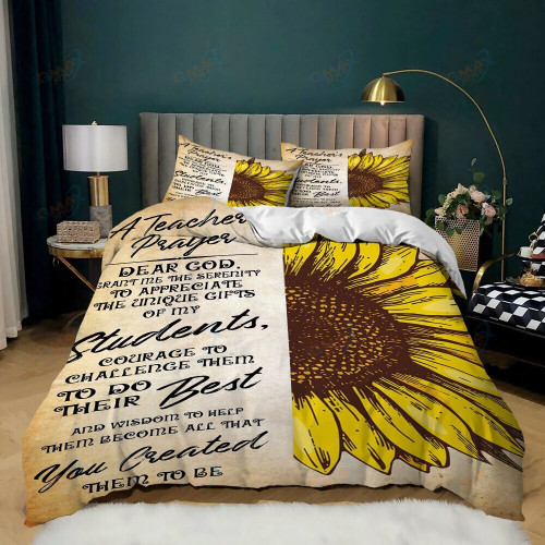 Sunflower Duvet Cover Set Yellow Flower America's Faceless Man Drive Car Bedding Set Polyester Rustic Country Style Quilt Cover